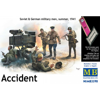 ACCIDENT SOVIET & GERMAN SOLDIERS